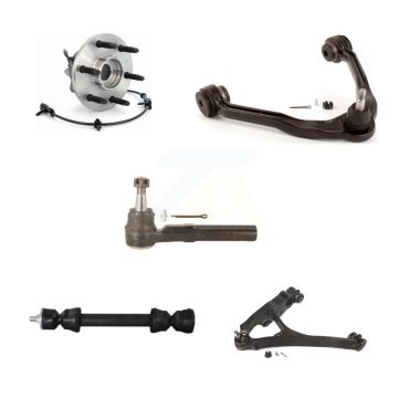 Front Left Bearing Lower Upper Control Arm Outer Tie Rod Link Kit (5Pc) For Chevrolet GMC K7T-107341