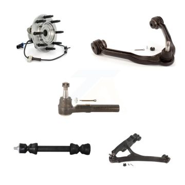 Front Left Bearing Lower Upper Control Arm Outer Tie Rod Link Kit (5Pc) For Chevrolet GMC K7T-107342