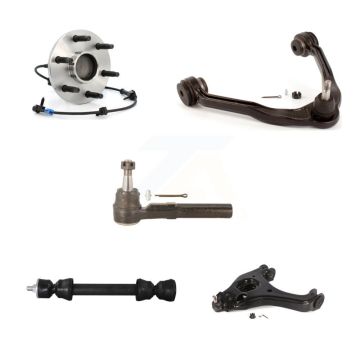 Front Left Bearing Lower Upper Control Arm Outer Tie Rod Link Kit (5Pc) For Chevrolet GMC K7T-107343