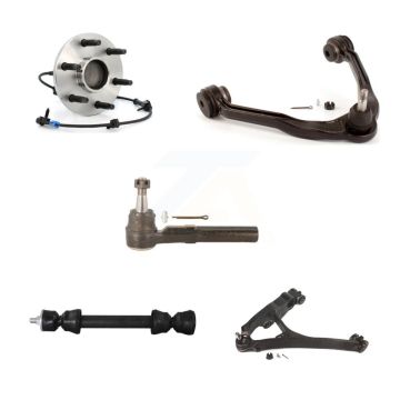 Front Left Hub Bearing Lower Upper Arm Outer Tie Rod & Link Kit (5Pc) For GMC Sierra 1500 K7T-107344