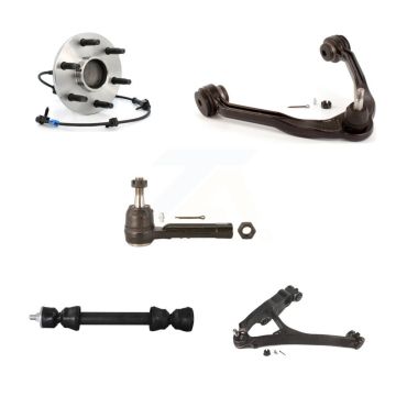 Front Left Bearing Lower Upper Control Arm Outer Tie Rod Link Kit (5Pc) For Chevrolet GMC K7T-107347
