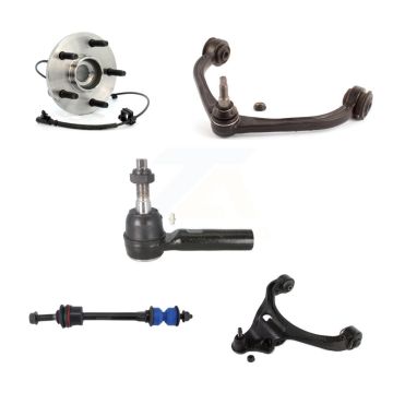 Front Left Hub Bearing Lower Upper Arm Outer Tie Rod Link Kit (5Pc) For Dakota Dodge Ram K7T-107348