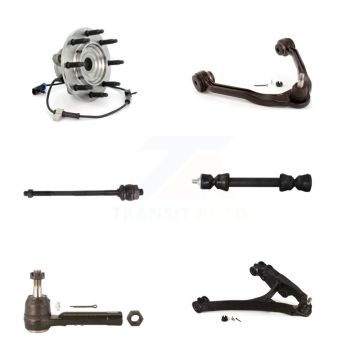 Front Right Bearing Lower Upper Control Arm Tie Rod Link Kit (6Pc) For Chevrolet 1500 GMC K7T-107365