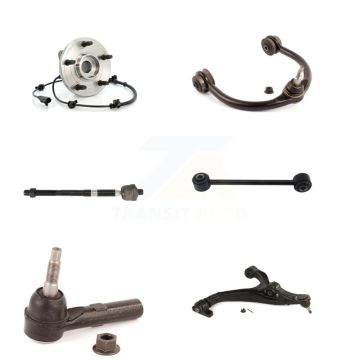 Front Right Bearing Lower Upper Control Arm with BJ Tie Rod Link Kit (6Pc) For Jeep Grand K7T-107372