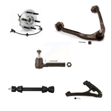Front Right Bearing Lower Upper Control Arm Outer Tie Rod Link Kit (5Pc) For Chevrolet XL K7T-107381