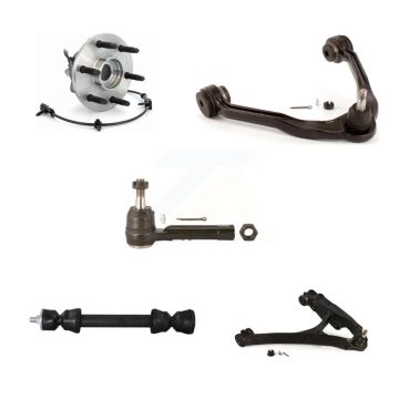 Front Right Bearing Lower Upper Control Arm Outer Tie Rod Link Kit (5Pc) For Chevrolet XL K7T-107382