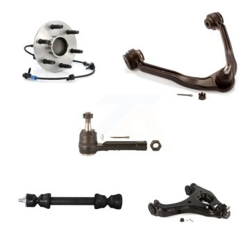 Front Right Bearing Lower Upper Arm Outer Tie Rod & Link Kit (5Pc) For Chevrolet GMC 1500 K7T-107386