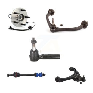 Front Right Hub Bearing Lower Upper Arm Outer Tie Rod Link Kit (5Pc) For Dakota Dodge Ram K7T-107389