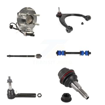 Front Right Bearing Upper Control Arm Lower Ball Joint Tie Rod Link Kit (6Pc) For GMC XL K7T-107404