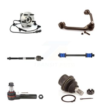Front Right Hub Bearing Upper Arm Lower Ball Joint Tie Rod Link Kit (6Pc) For Ford Ranger K7T-107427