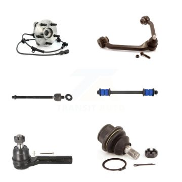 Front Right Bearing Upper Control Arm Lower Ball Joint Tie Rod & Link Kit (6Pc) For Ford K7T-107433