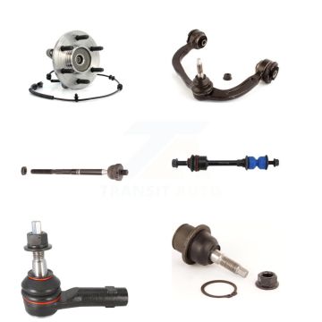 Front Right Bearing Upper Control Arm with BJ Lower Ball Joint Tie Rod Link Kit (6Pc) For K7T-107437