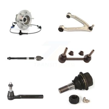 Front Right Hub Bearing Upper Arm Lower Ball Joint Tie Rod & Link Kit (6Pc) For Hummer H3 K7T-107445
