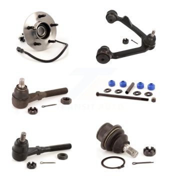 Front Right Hub Bearing Upper Arm Lower Ball Joint Tie Rod Link Kit (6Pc) For Ford F-150 K7T-107451