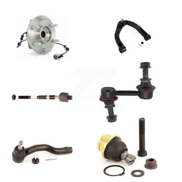 Front Right Bearing Upper Arm Lower Ball Joint Tie Rod & Link Kit (6Pc) For Nissan TITAN K7T-107462