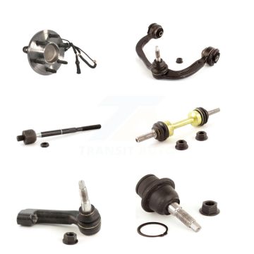 Front Right Bearing Upper Control Arm Lower Ball Joint Tie Rod & Link Kit (6Pc) For Ford K7T-107472