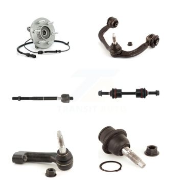 Front Right Bearing Upper Control Arm Lower Ball Joint Tie Rod & Link Kit (6Pc) For Ford K7T-107473