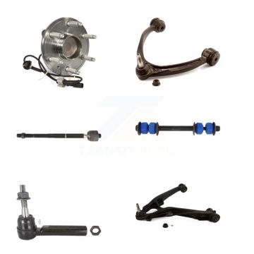 Front Right Bearing Lower Upper Control Arm Tie Rod & Link Kit (6Pc) For GMC Sierra 1500 K7T-107490