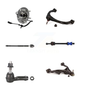 Front Right Bearing Lower Upper Control Arm Tie Rod & Link Kit (6Pc) For Ram 1500 Classic K7T-107497