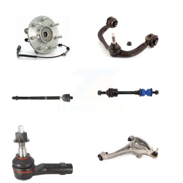 Front Right Bearing Lower Upper Control Arm Tie Rod Link Kit (6Pc) For Ford F-150 Lincoln K7T-107503