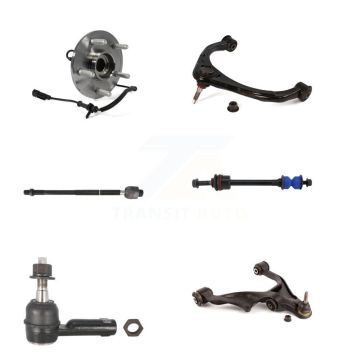 Front Right Bearing Lower Upper Control Arm Tie Rod Link Kit (6Pc) For 2012 Ram 1500 4WD K7T-107504