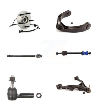Front Right Hub Bearing Lower Upper Control Arm Tie Rod Link Kit (6Pc) For Dodge Ram 1500 K7T-107506