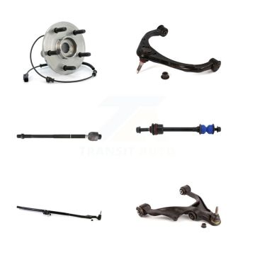 Front Right Bearing Lower Upper Control Arm Tie Rod Link Kit (6Pc) For 2011 Ram 1500 4WD K7T-107519