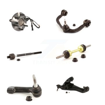 Front Right Bearing Lower Upper Control Arm Tie Rod & Link Kit (6Pc) For Ford Expedition K7T-107528