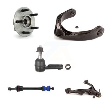 Front Right Hub Bearing Lower Upper Arm Outer Tie Rod & Link Kit (5Pc) For Dodge Ram 1500 K7T-107540