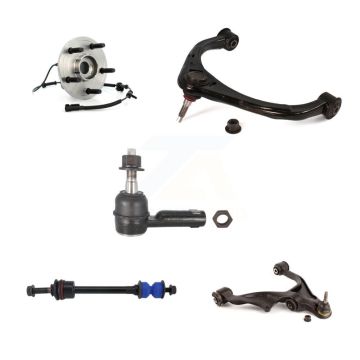 Front Right Hub Bearing Lower Upper Arm Outer Tie Rod & Link Kit (5Pc) For Dodge Ram 1500 K7T-107542