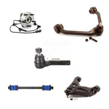 Front Right Bearing Lower Upper Control Arm Outer Tie Rod & Link Kit (5Pc) For Ford Sport K7T-107555