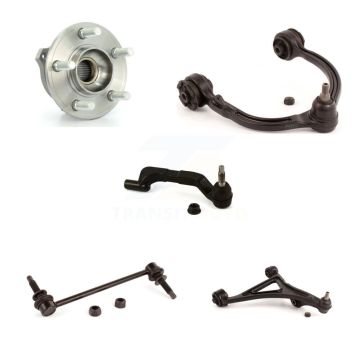 Front Right Bearing Lower Upper Control Arm Outer Tie Rod & Link Kit (5Pc) For Dodge 300 K7T-107560
