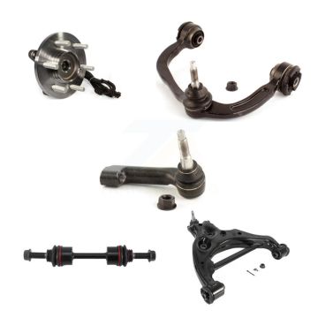 Front Right Bearing Lower Upper Control Arm Outer Tie Rod & Link Kit (5Pc) For Ford F-150 K7T-107567