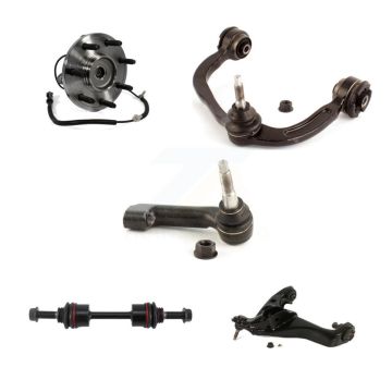 Front Right Bearing Lower Upper Control Arm Outer Tie Rod & Link Kit (5Pc) For Ford F-150 K7T-107573