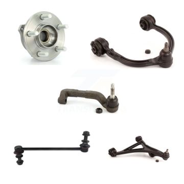 Front Right Bearing Lower Upper Control Arm Outer Tie Rod Link Kit (5Pc) For Chrysler 300 K7T-107575