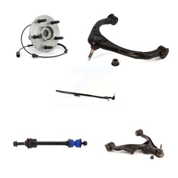 Front Right Bearing Lower Upper Control Arm Outer Tie Rod Link Kit (5Pc) For Ram 1500 4WD K7T-107576