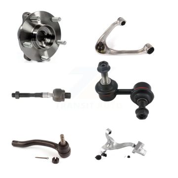 Front Right Bearing Lower Upper Control Arm Tie Rod & Link Kit (6Pc) For INFINITI G37 G35 K7T-107578