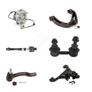 Front Right Bearing Lower Upper Control Arm Tie Rod & Link Kit (6Pc) For Nissan Frontier K7T-107579