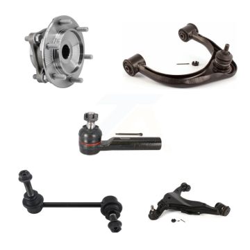Front Right Bearing Lower Upper Control Arm Outer Tie Rod & Link Kit (5Pc) For Toyota FJ K7T-107581