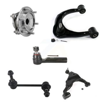 Front Right Hub Bearing Lower Upper Arm Outer Tie Rod & Link Kit (5Pc) For Toyota Tacoma K7T-107582