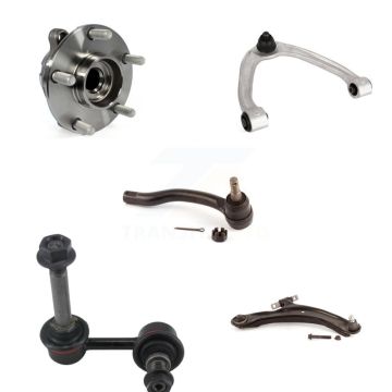 Front Right Bearing Lower Upper Control Arm Outer Tie Rod Link Kit (5Pc) For Nissan 370Z K7T-107583