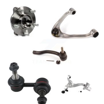 Front Right Bearing Lower Upper Arm Outer Tie Rod Link Kit (5Pc) For INFINITI G37 G35 G25 K7T-107584
