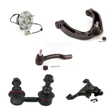 Front Right Bearing Lower Upper Control Arm Outer Tie Rod & Link Kit (5Pc) For Nissan RWD K7T-107587