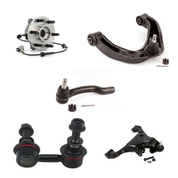 Front Right Bearing Lower Upper Control Arm Outer Tie Rod & Link Kit (5Pc) For Nissan 4WD K7T-107588