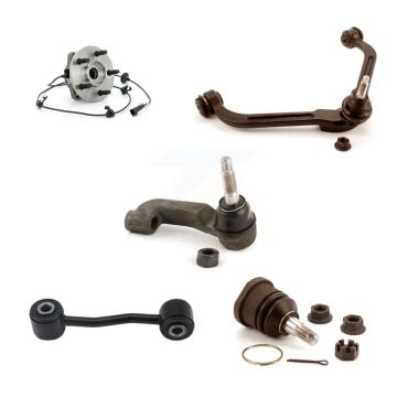 Front Right Hub Upper Arm Lower Ball Joint Outer Tie Rod Link Kit (5Pc) For Jeep Liberty K7T-107633