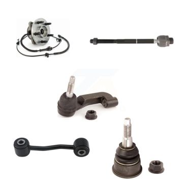Front Left Bearing Lower Ball Joint Tie Rod & Link Kit (5Pc) For Jeep Liberty 4-Wheel ABS K7T-107708