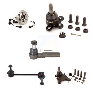 Front Left Bearing Upper Lower Ball Joint Outer Tie Rod Link Kit (5Pc) For Chevrolet GMC K7T-107734