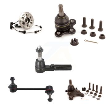 Front Left Bearing Upper Lower Ball Joint Outer Tie Rod Link Kit (5Pc) For Chevrolet GMC K7T-107744