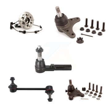 Front Left Bearing Upper Lower Ball Joint Outer Tie Rod Link Kit (5Pc) For Chevrolet GMC K7T-107745