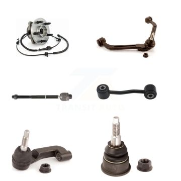 Front Left Hub Bearing Upper Arm Lower Ball Joint Tie Rod Link Kit (6Pc) For Jeep Liberty K7T-107757